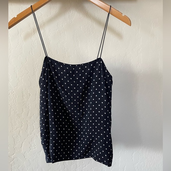EVERLANE Women’s Polka Dot Camisole, Minimalist Thin Strap, Size 2••Contemporary - Picture 6 of 14